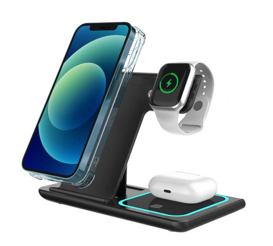 3 in 1 Wireless charger ,  15W Fast Wireless Charging Station